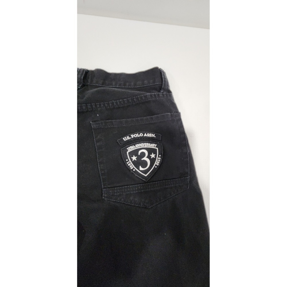Vintage U.S. Polo Assn. Men's Jeans 30 x 30 Black Pockets Patch 3